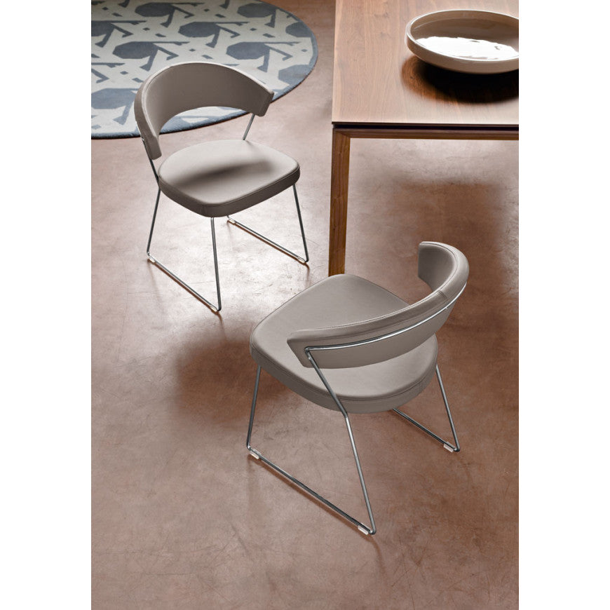 Abitarearreda Sedia New York da soggiorno a slitta Connubia | Il mio negozio