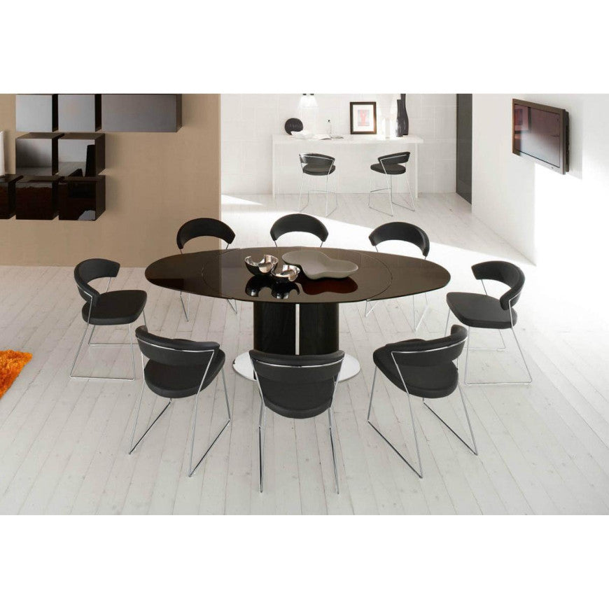 Abitarearreda Sedia New York da soggiorno a slitta Connubia | Il mio negozio