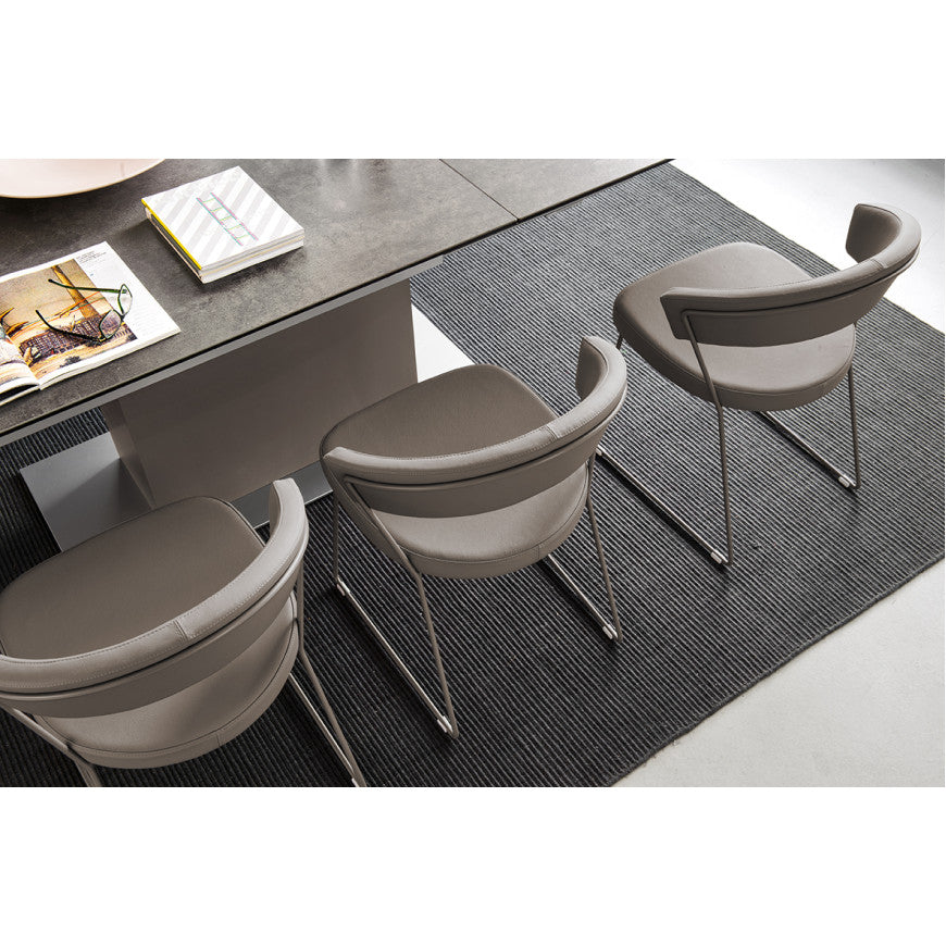 Abitarearreda Sedia New York da soggiorno a slitta Connubia | Il mio negozio