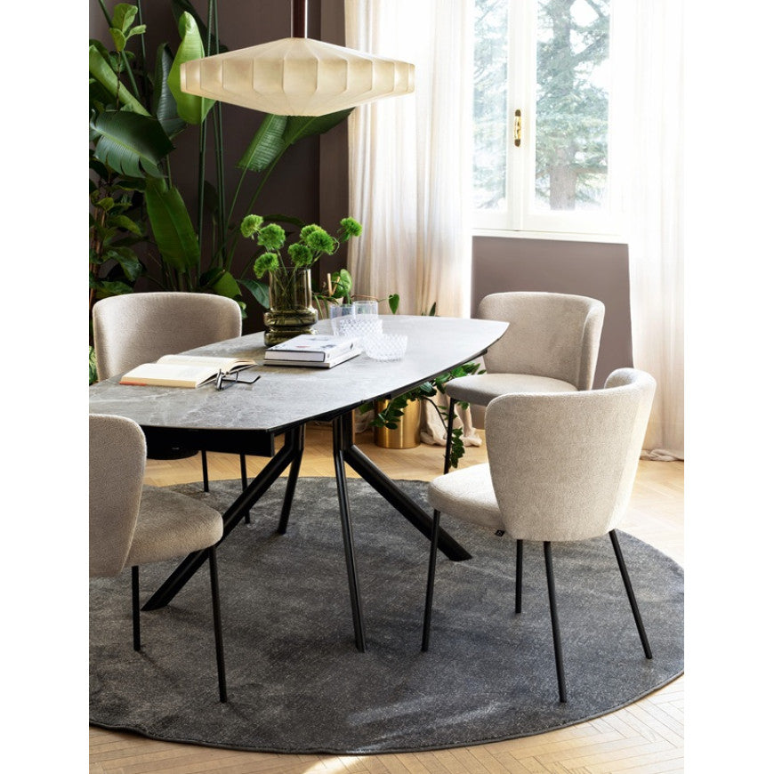 Abitarearreda Sedia Betty poltroncina in tessuto Connubia | Il mio negozio