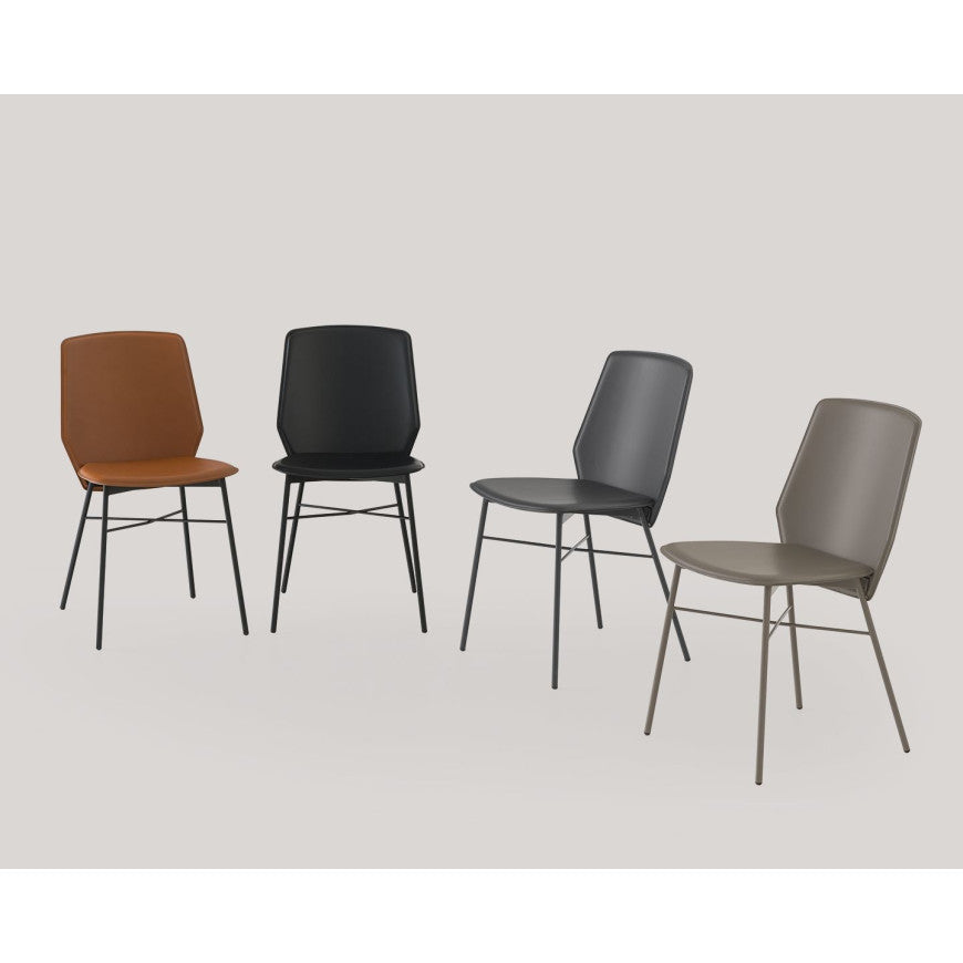 Abitarearreda Sedia Sibilla rigenerato di cuoio Connubia | Il mio negozio