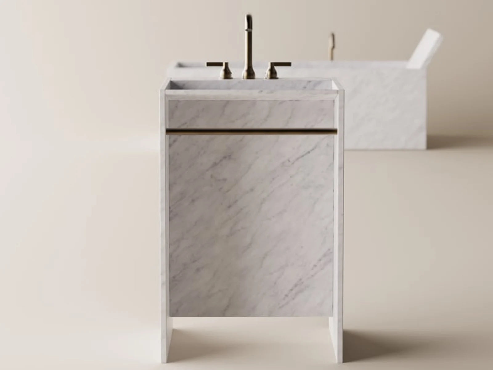 Agape Face à face - Lavabo in Marmo