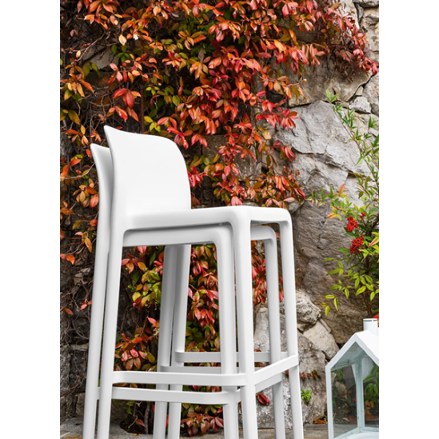 Abitarearreda Sgabello Bayo Alto Da Giardino In Polipropilene Connubia | Il mio negozio