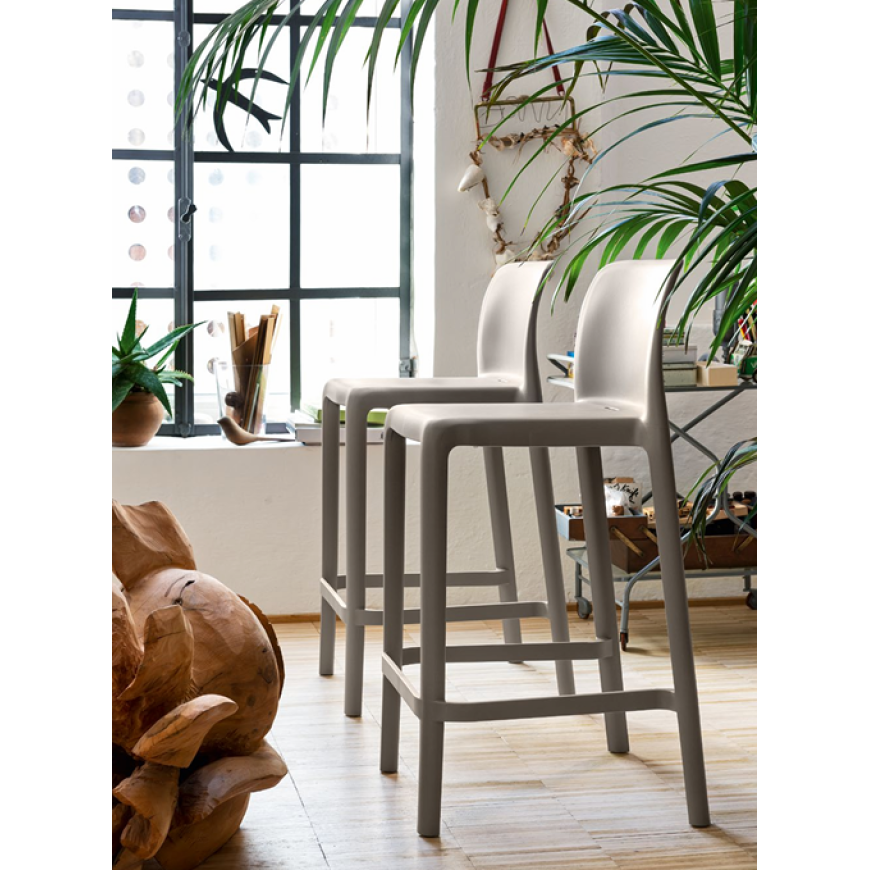 Abitarearreda Sgabello Bayo Alto Da Giardino In Polipropilene Connubia | Il mio negozio