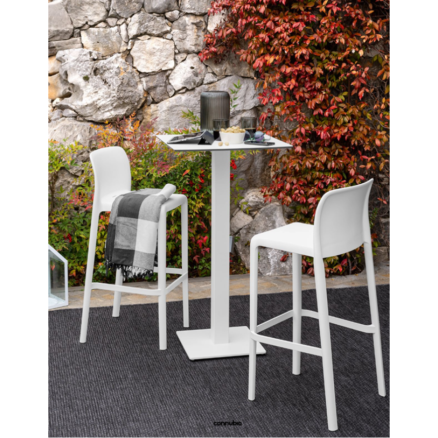 Abitarearreda Sgabello Bayo Alto Da Giardino In Polipropilene Connubia | Il mio negozio