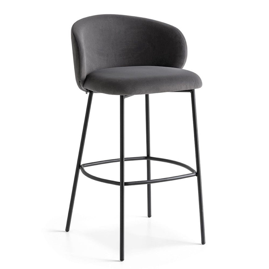 Abitarearreda Sgabello Tuka con seduta in tessuto Connubia | Il mio negozio