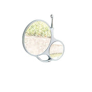 Agape Spin Specchio da Parete - Bianco