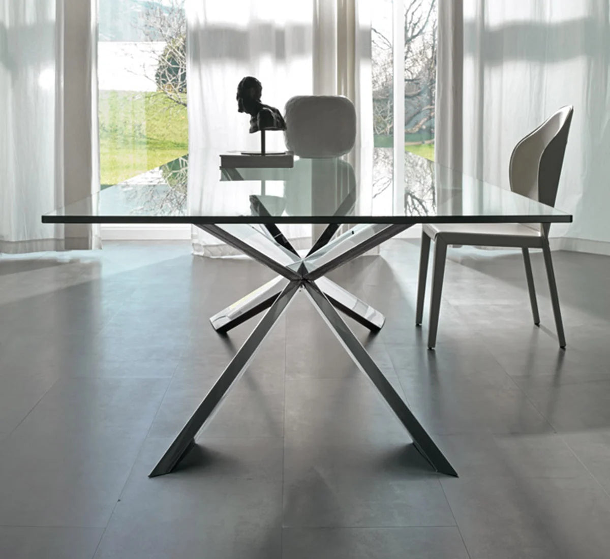 Cattelan Italia Spyder Tavolo 240x120 - Cristallo Trasparente | Il mio negozio