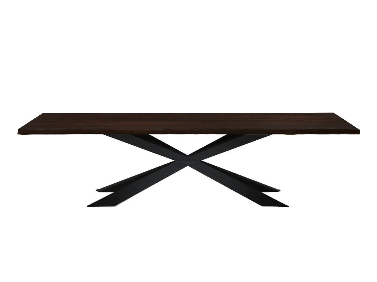 Cattelan Italia Spyder Wood Tavolo L. 240 - Rovere Bruciato/Base Grafite | Il mio negozio