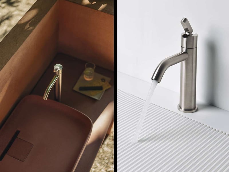 Agape Square Miscelatore per Lavabo Monoforo