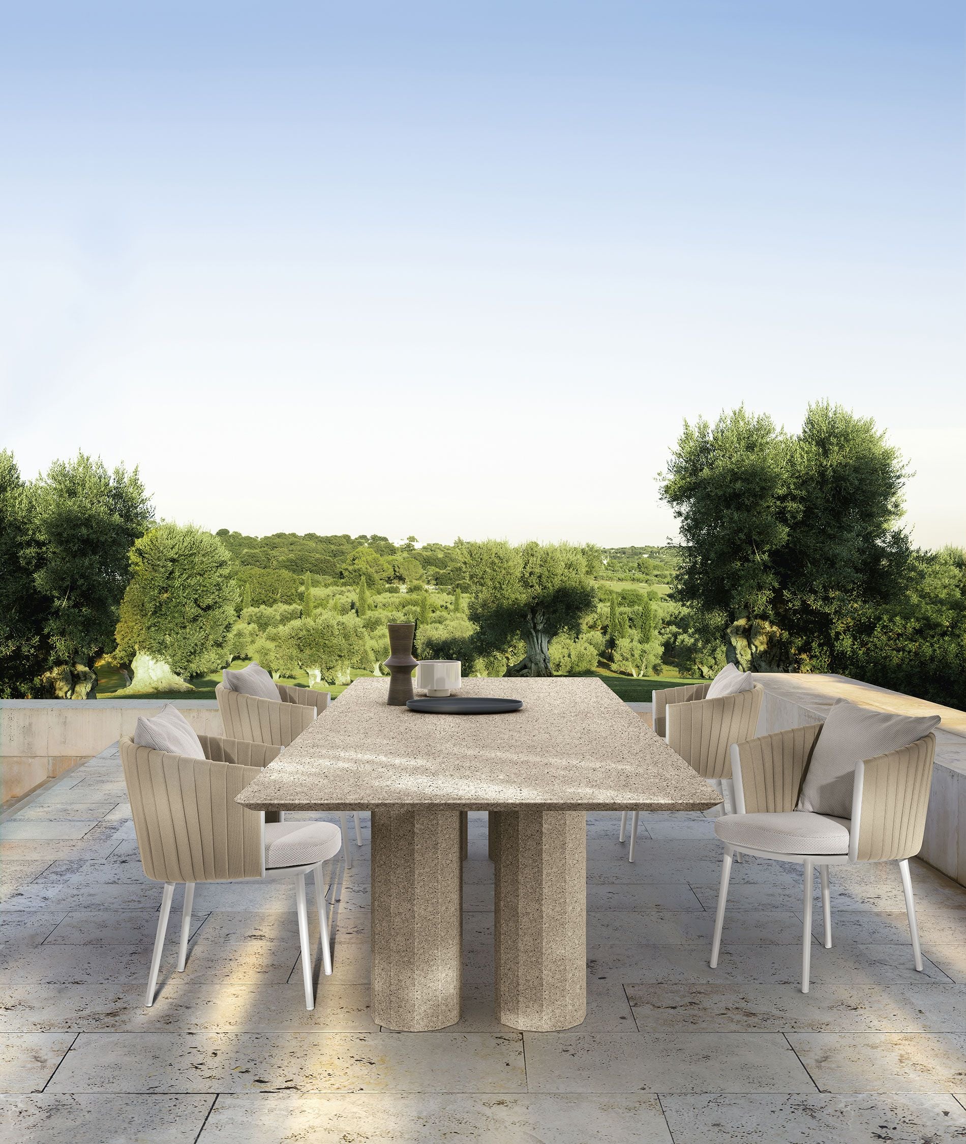 Talenti Salinas Tavolo Rettangolare - Cemento / Outdoor