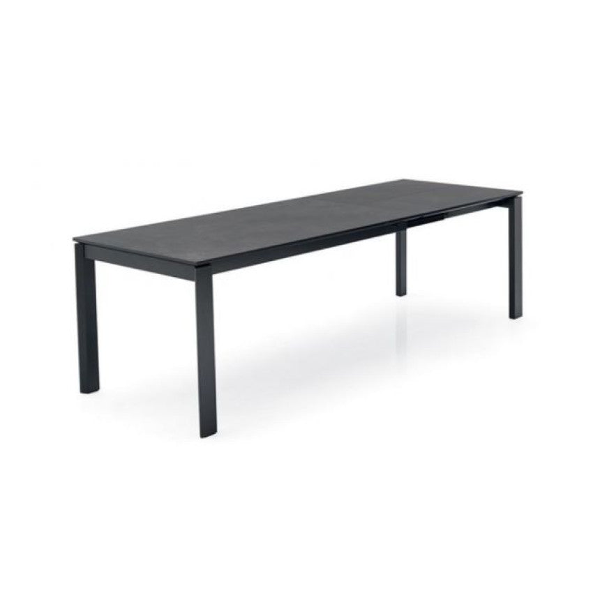 Abitarearreda Tavolo Eminence Fast allungabile rettangolare con piede in legno verniciato Connubia | Il mio negozio