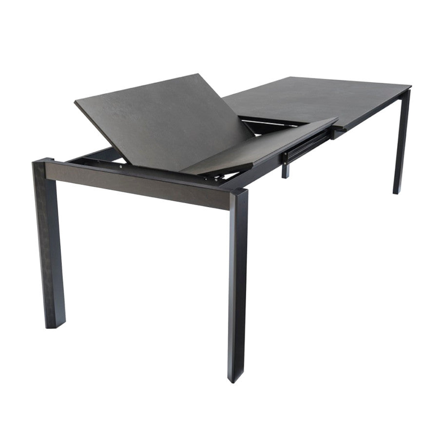 Abitarearreda Tavolo Eminence Fast allungabile rettangolare con piede in legno verniciato Connubia | Il mio negozio