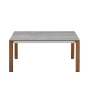 Abitarearreda Tavolo Eminence Fast allungabile rettangolare con piede in legno verniciato Connubia | Il mio negozio