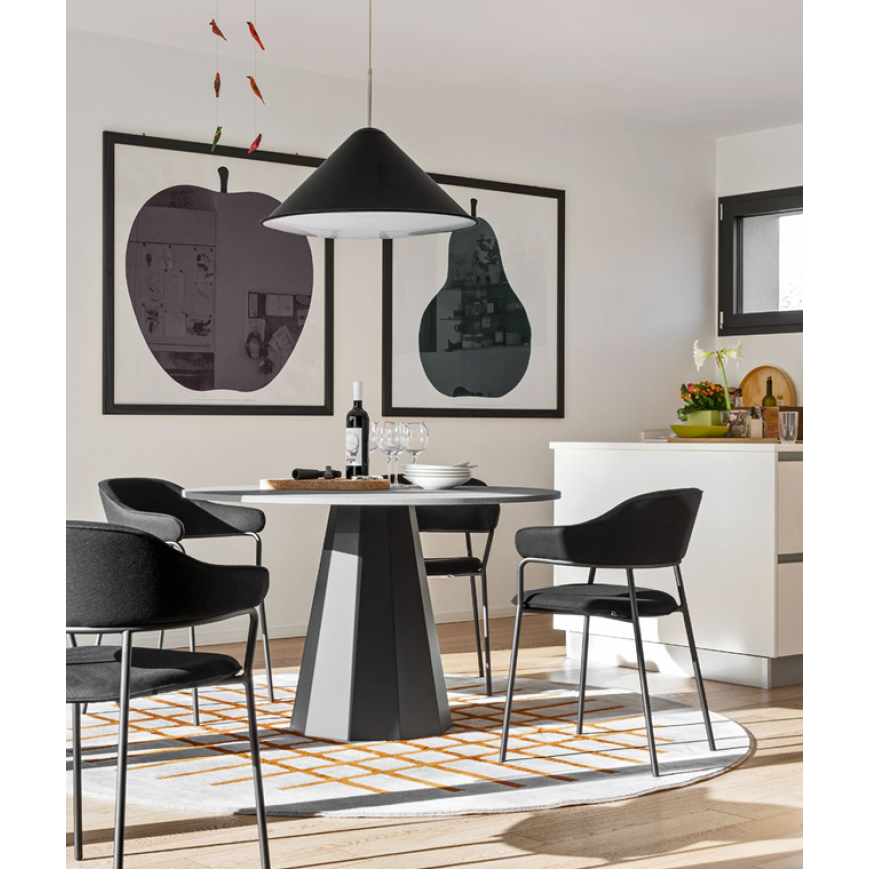 Abitarearreda Tavolo Dix fisso e rotondo Connubia | Il mio negozio