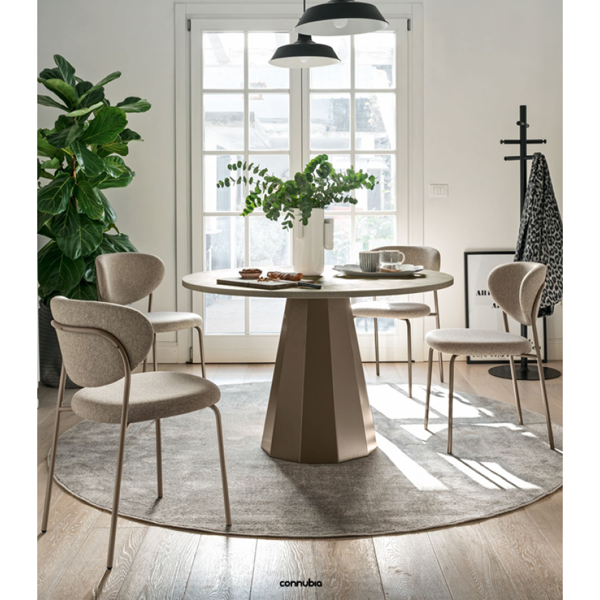Abitarearreda Tavolo Dix fisso e rotondo Connubia | Il mio negozio