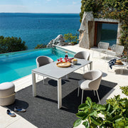 Abitarearreda Tavolo Dorian di Connubia outdoor, allungabile con struttura in metallo | Il mio negozio
