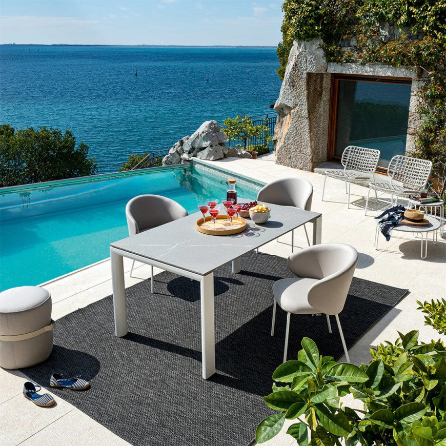 Abitarearreda Tavolo Dorian di Connubia outdoor, allungabile con struttura in metallo | Il mio negozio