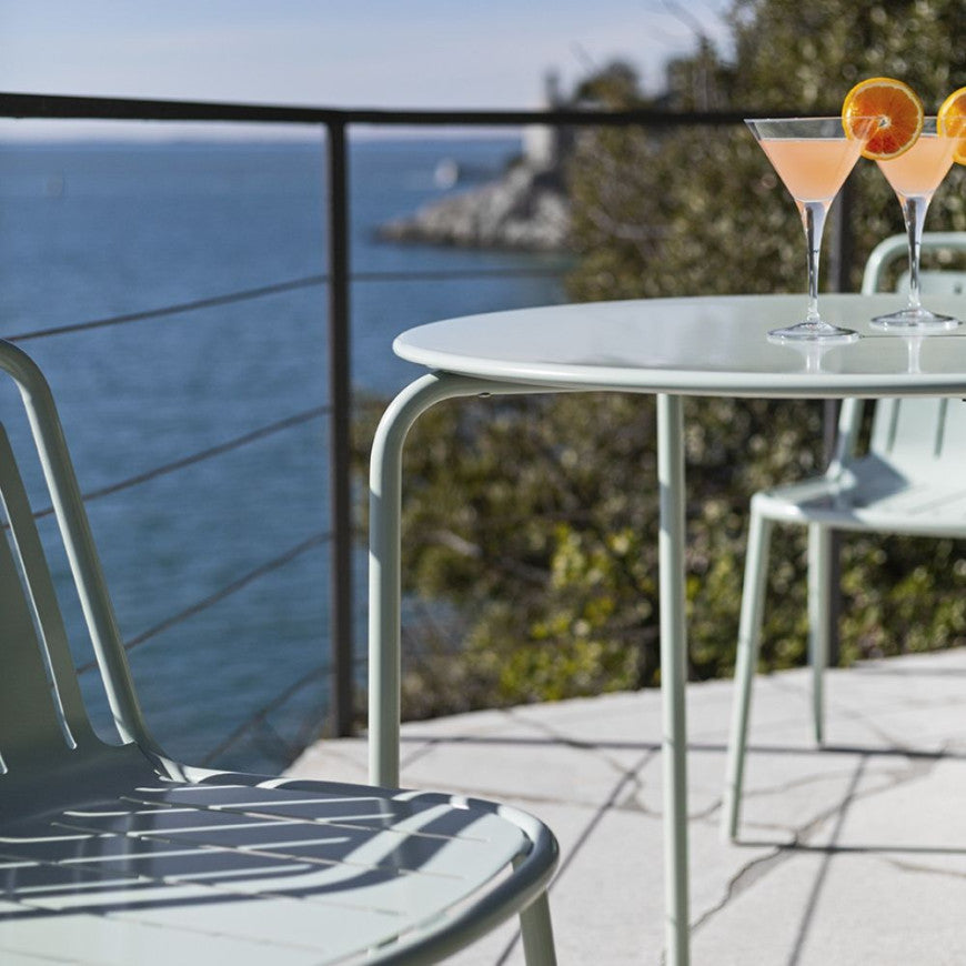 Abitarearreda Tavolo Easy fisso rotondo o quadrato in metallo outdoor Connubia | Il mio negozio