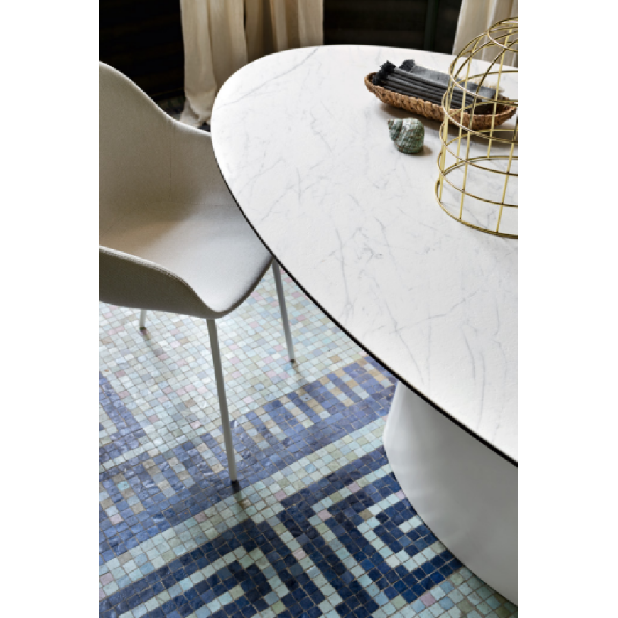 Abitarearreda Tavolo Ellisse ovale fisso Connubia | Il mio negozio