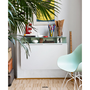 Abitarearreda Tavolo Quadro a muro pieghevole con mensola Connubia | Il mio negozio