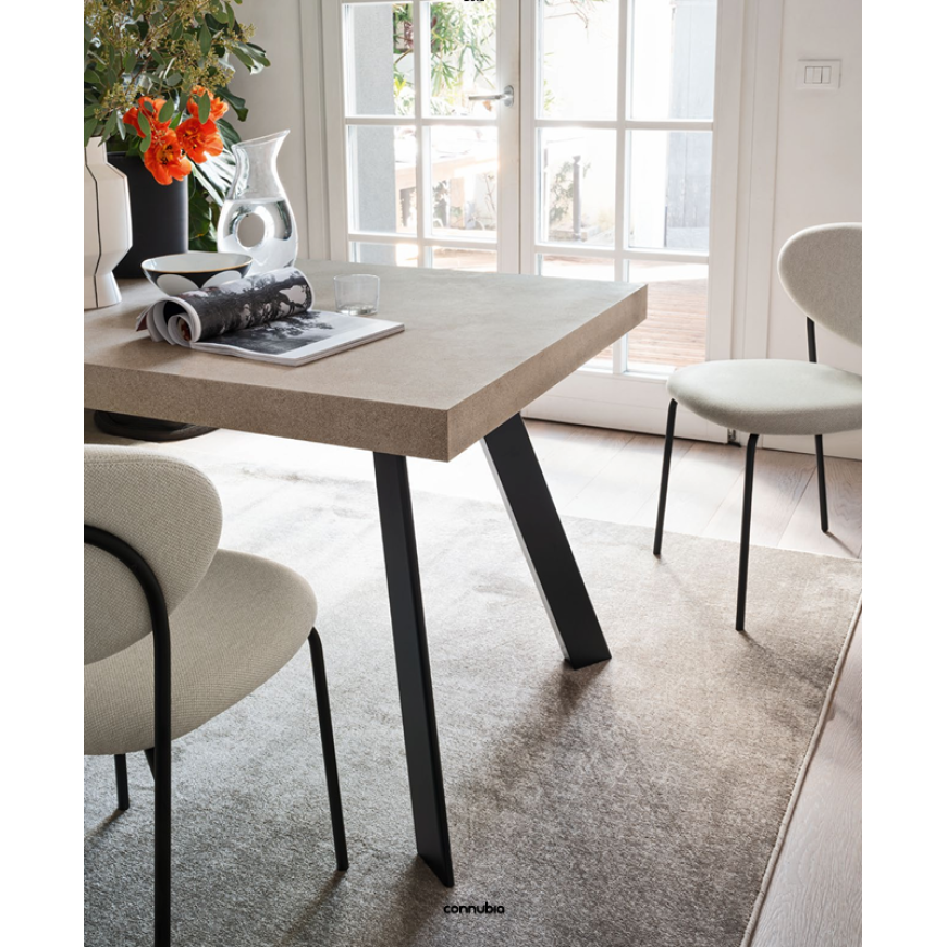 Abitarearreda Tavolo Bold rettangolare super allungabile Connubia | Il mio negozio