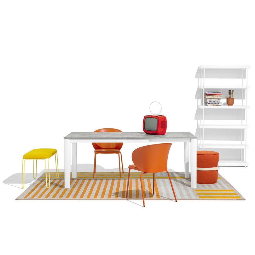 Abitarearreda Tavolo Lord rettangolare allungabile con gambe in legno o metallo Connubia | Il mio negozio