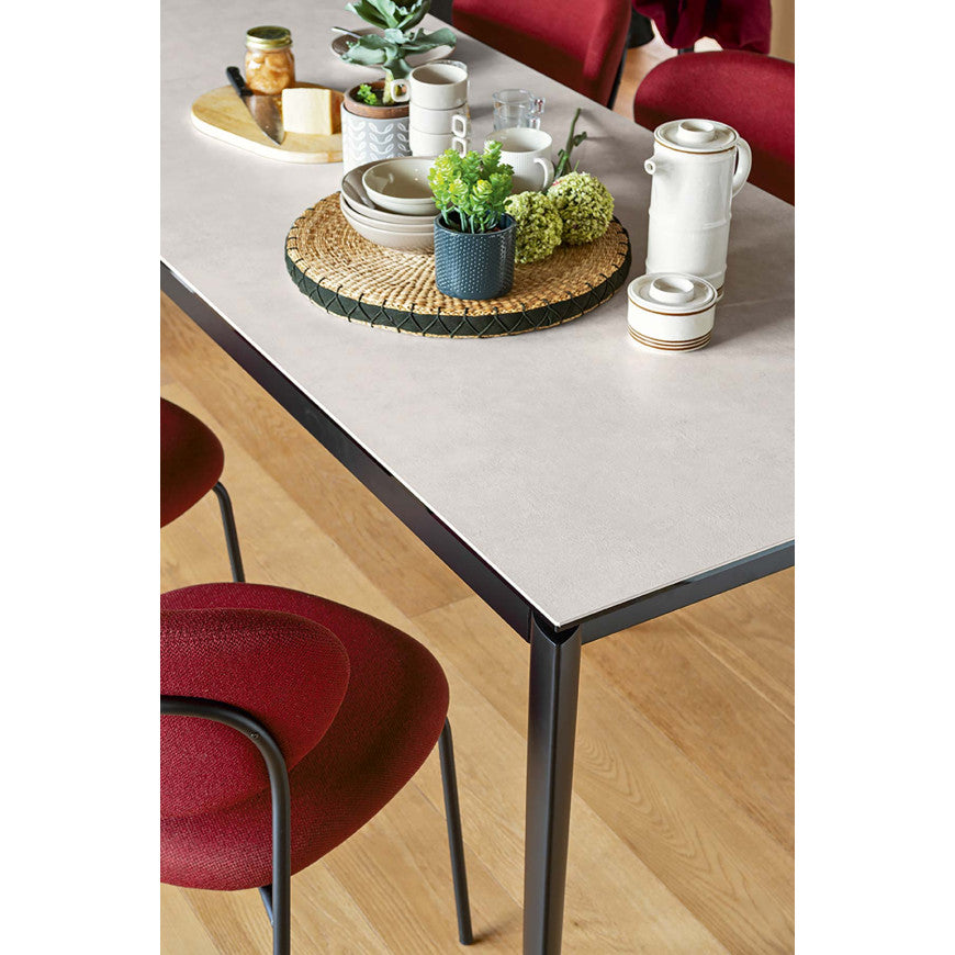 Abitarearreda Tavolo Lord rettangolare allungabile con gambe in legno o metallo Connubia | Il mio negozio