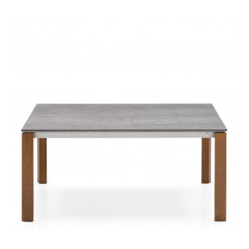 Abitarearreda Tavolo Eminence rettangolare allungabile con gambe legno Connubia | Il mio negozio