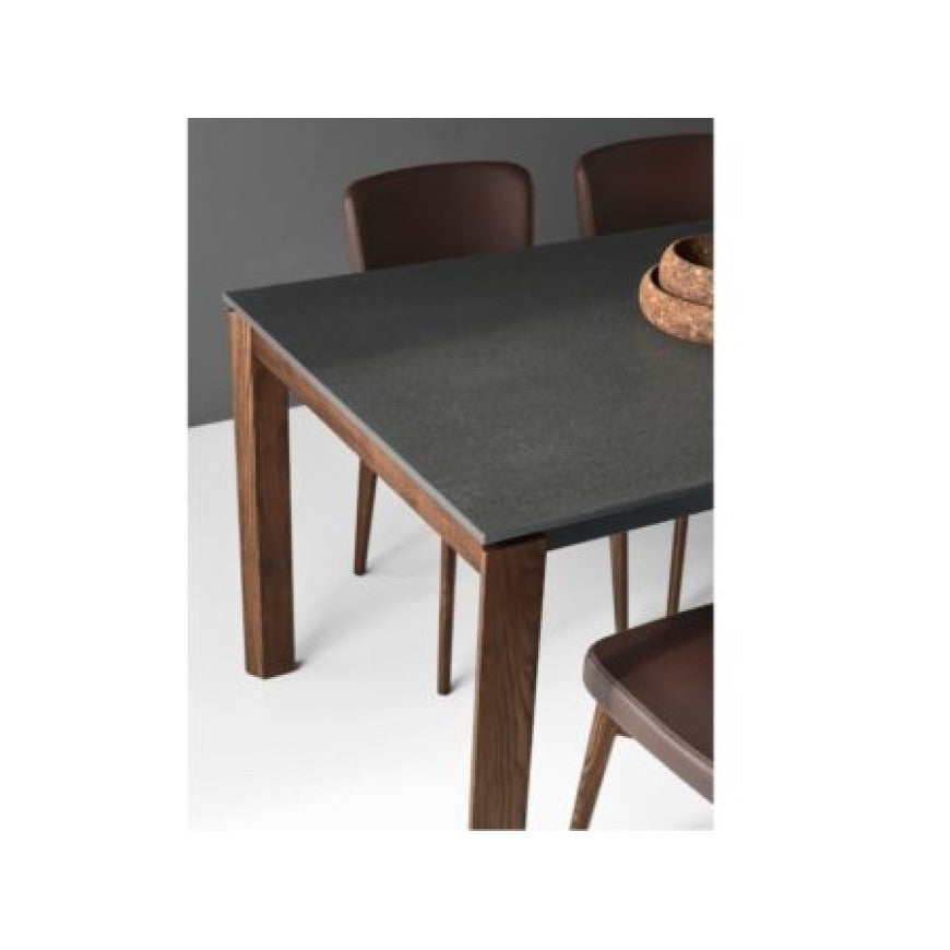 Abitarearreda Tavolo Eminence rettangolare allungabile con gambe legno Connubia | Il mio negozio