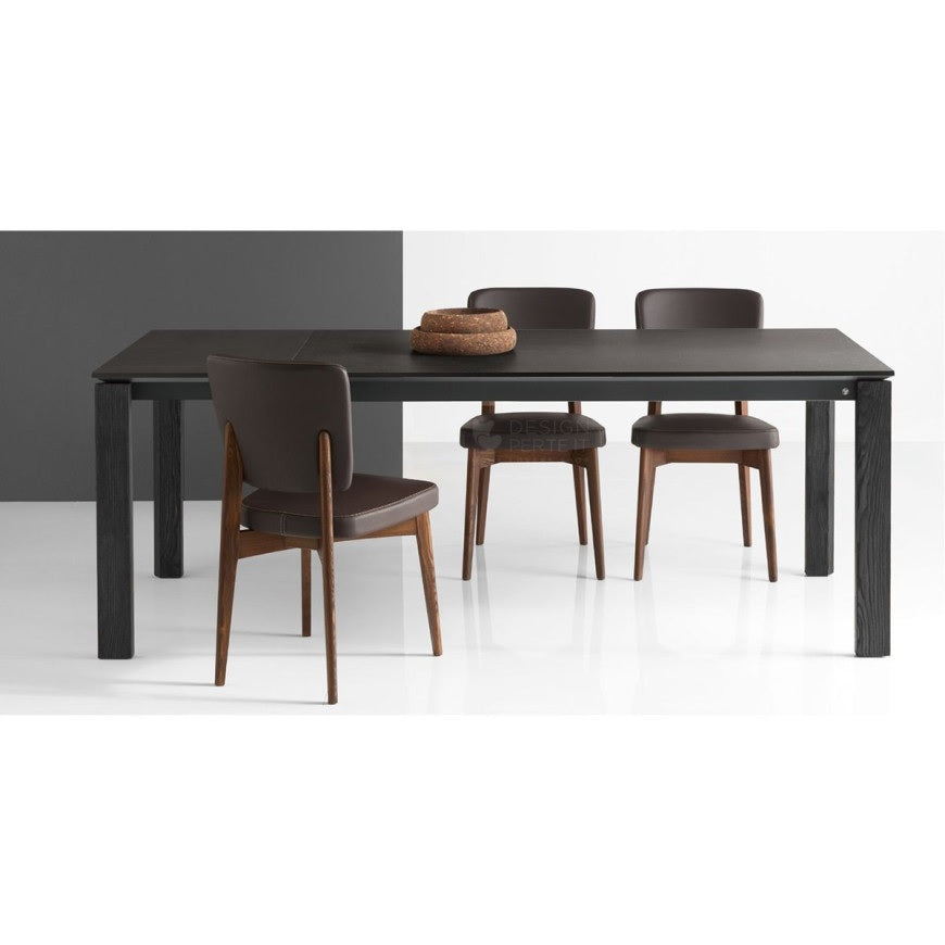 Abitarearreda Tavolo Eminence rettangolare allungabile con gambe legno Connubia | Il mio negozio