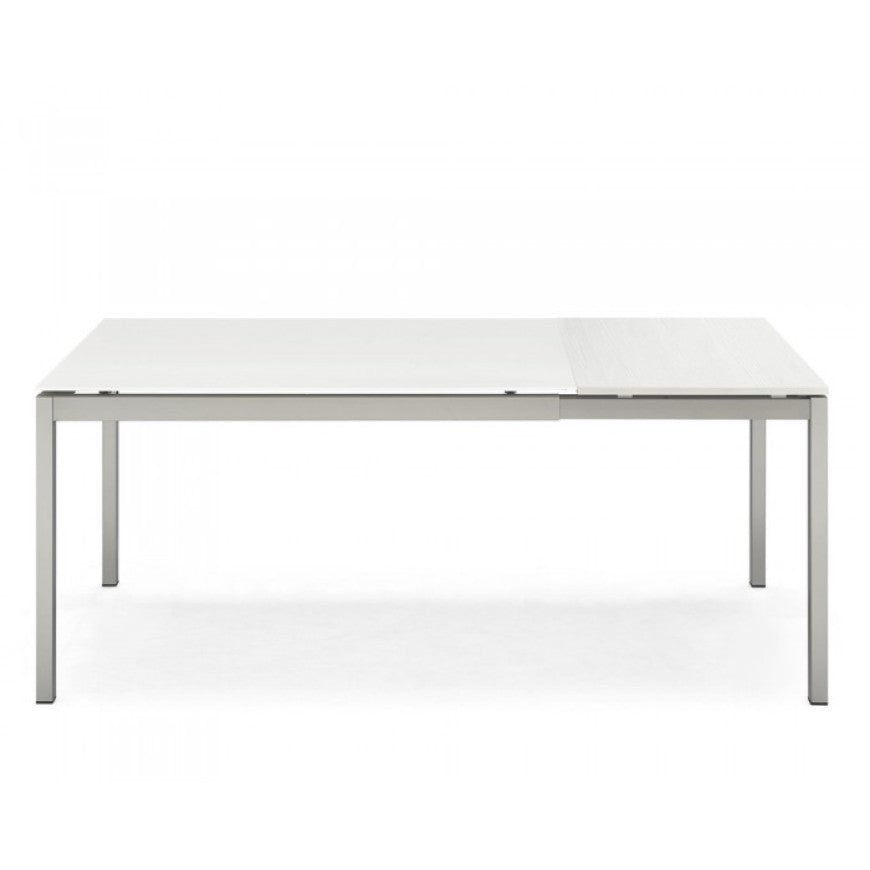 Abitarearreda Tavolo Snap rettangolare allungabile con gambe in metallo Connubia | Il mio negozio