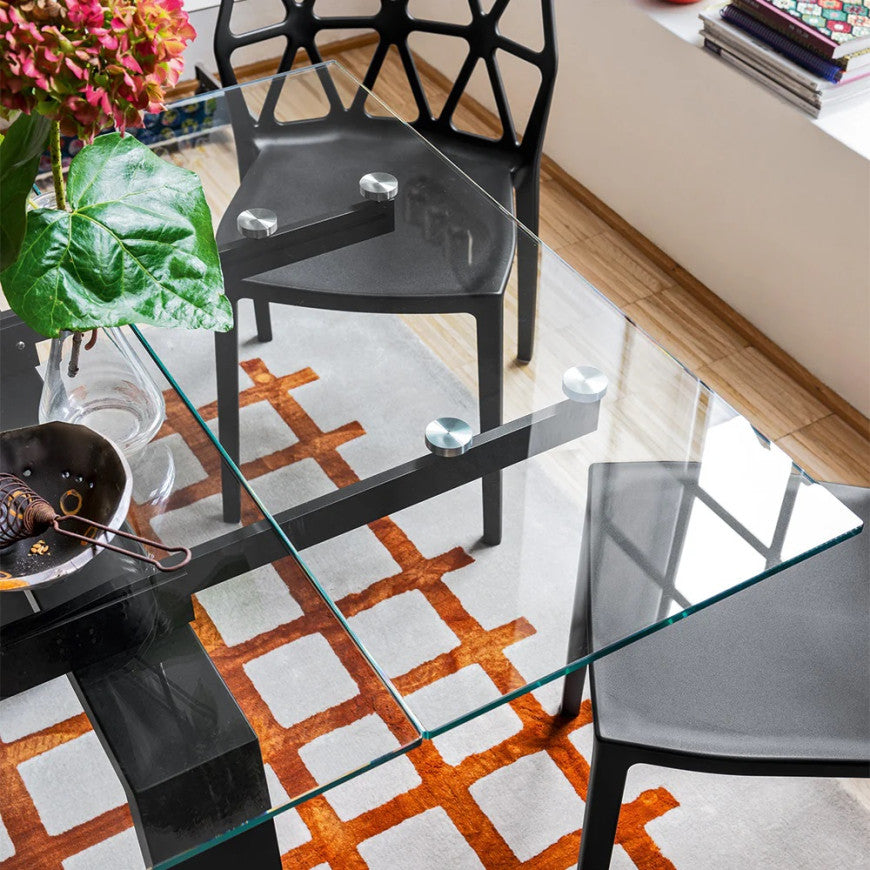 Abitarearreda Tavolo Zeffiro in vetro allungabile Connubia | Il mio negozio