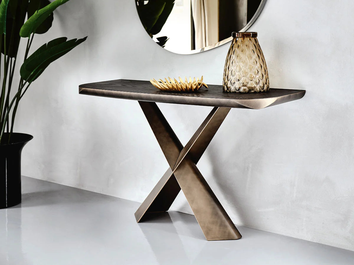Cattelan Italia Terminal Wood-C Consolle - OLM73 Bronzo Spazzolato | Il mio negozio