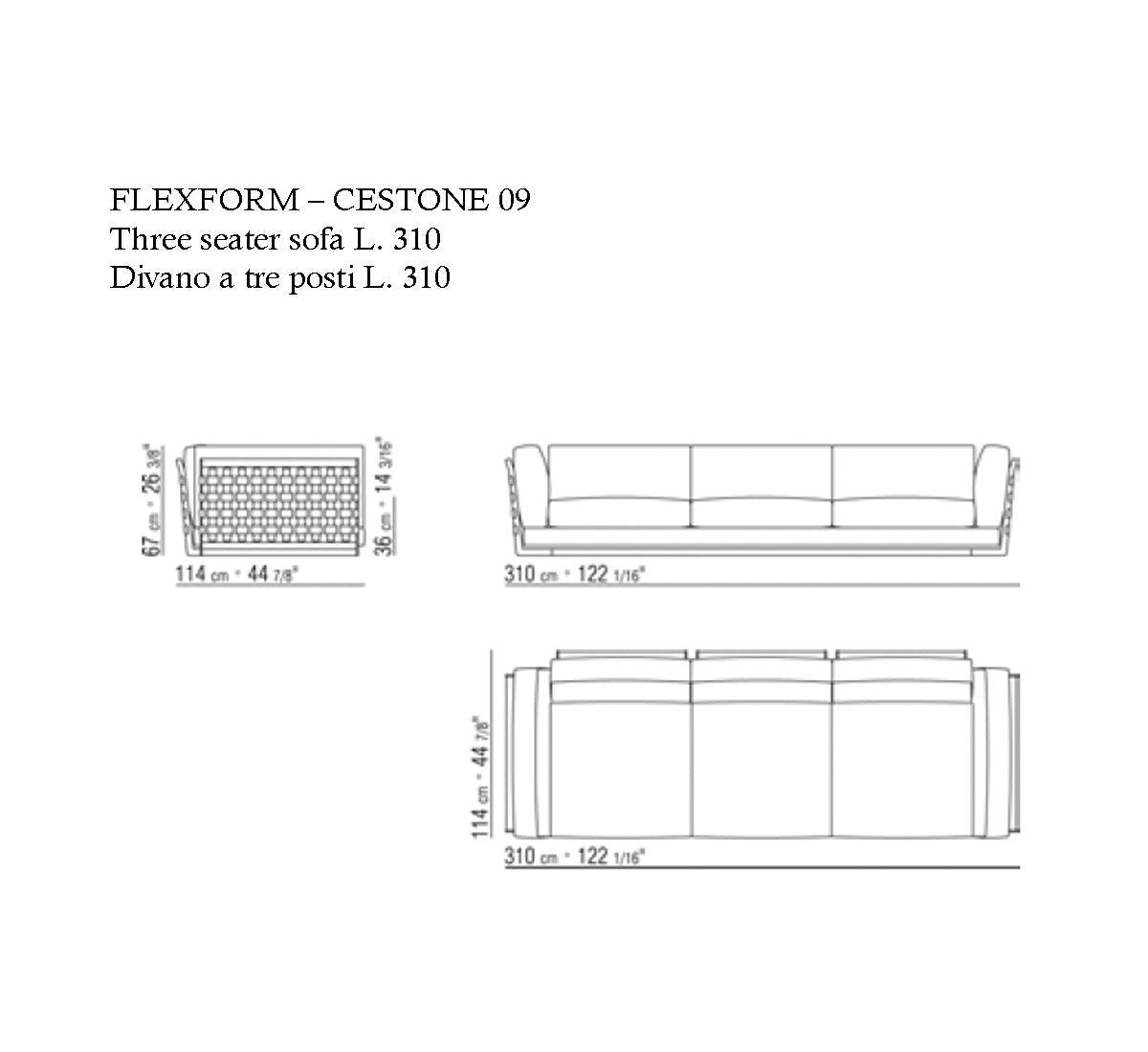 Flexform Cestone 09 Collezione Divani | Il mio negozio