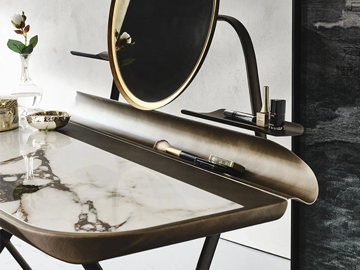 Cattelan Italia Cocoon Trousse Keramik Scrivania - Bronzo Goffrato / Bronzo Goffrato / Ceram | Il mio negozioica Breccia