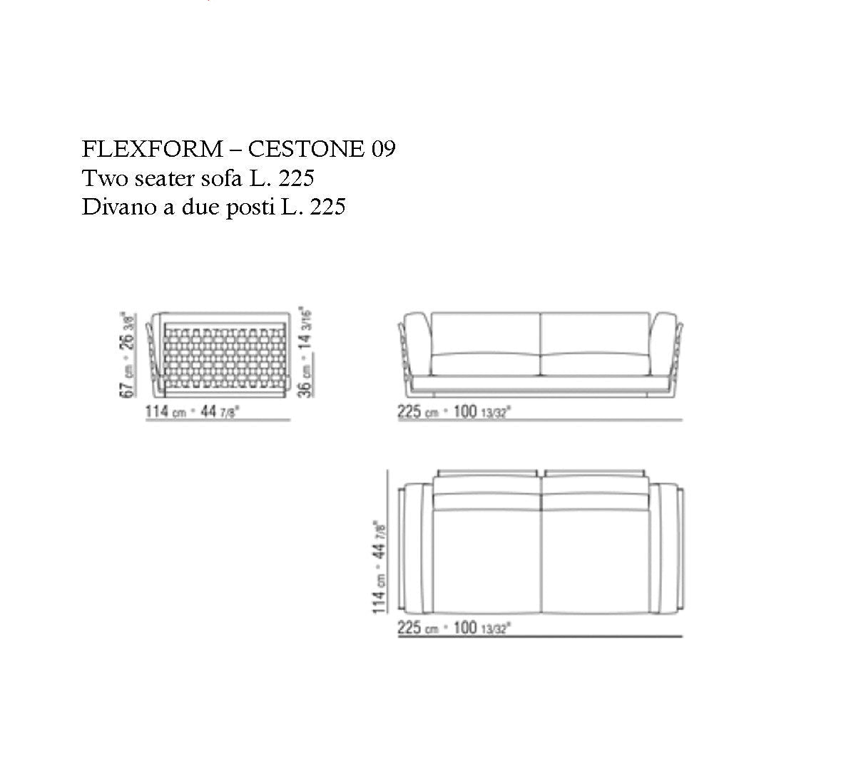 Flexform Cestone 09 Collezione Divani | Il mio negozio