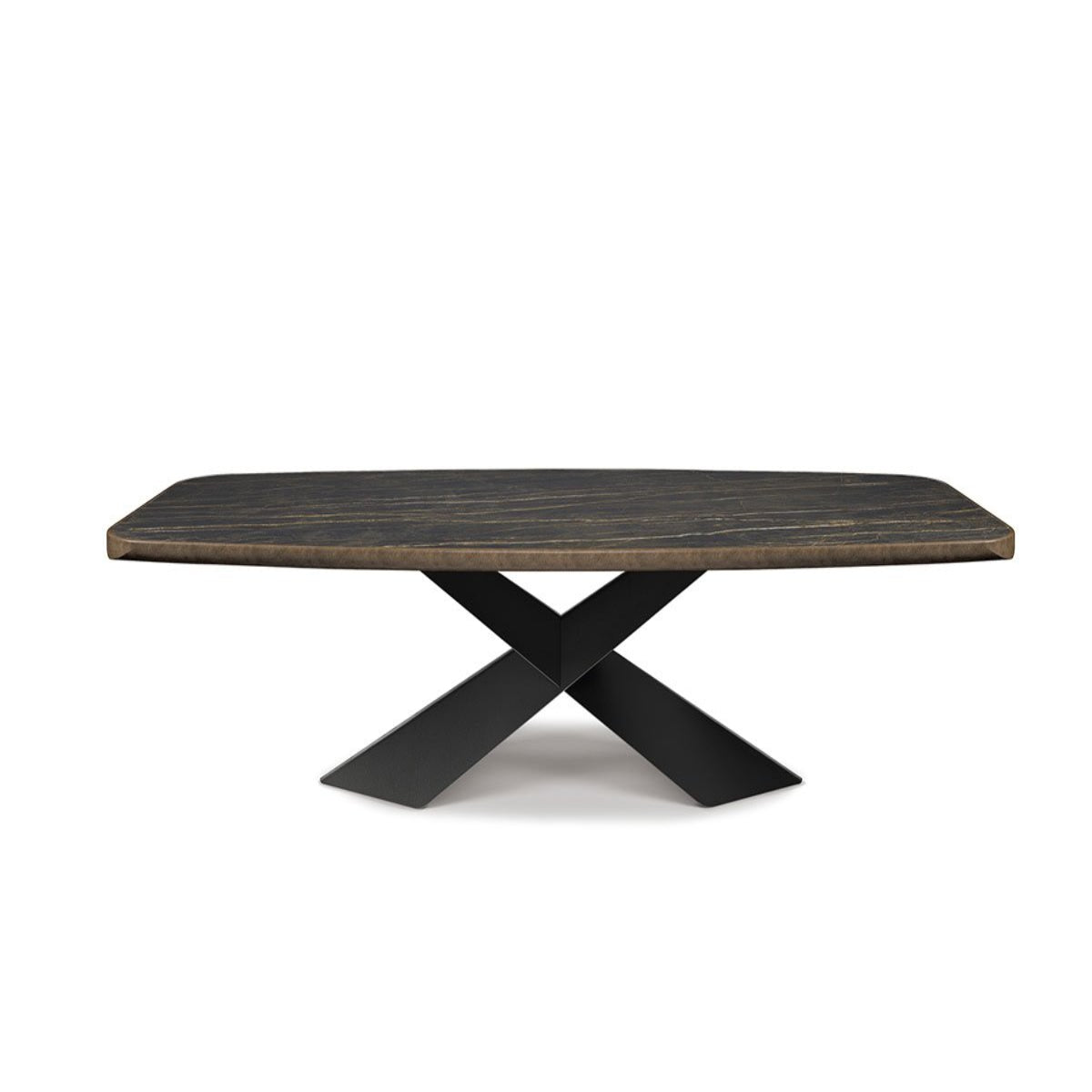 Cattelan Italia Tyron Keramik Premium Tavolo - 240x120 Portoro Opaco / GFM73 Nero | Il mio negozio