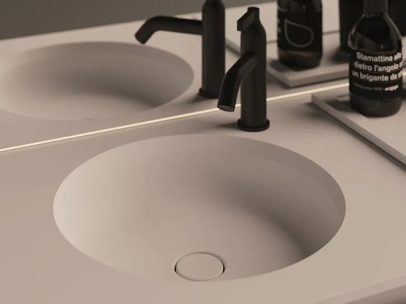 Agape Undici Lavabo Tondo da Incasso