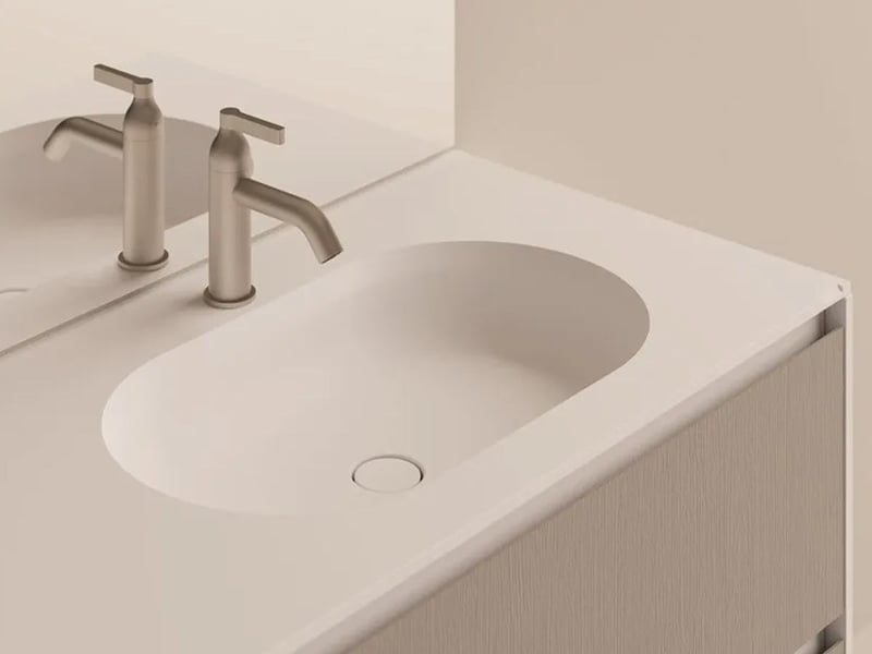 Agape Undici Lavabo Ovale da Incasso