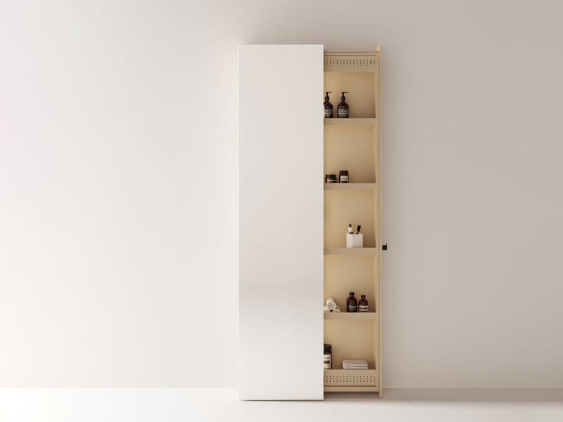 Agape Voilà Specchio Contenitore a Scorrimento