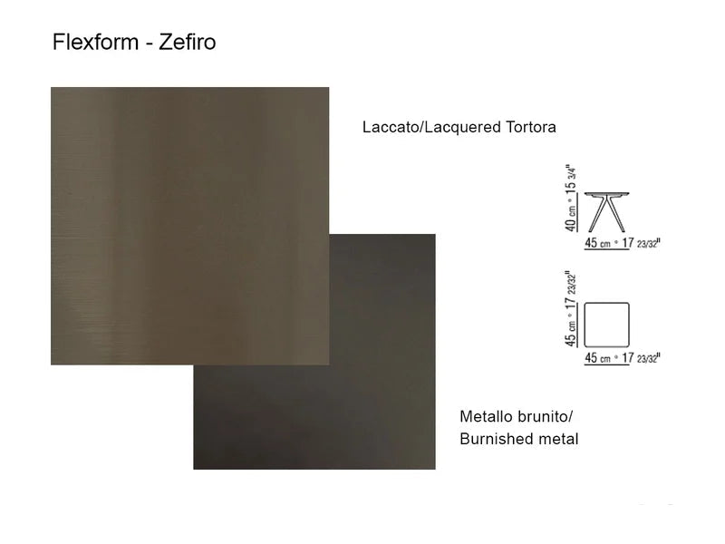 Flexform Zefiro Tavolino - Tortora Laccato | Il mio negozio