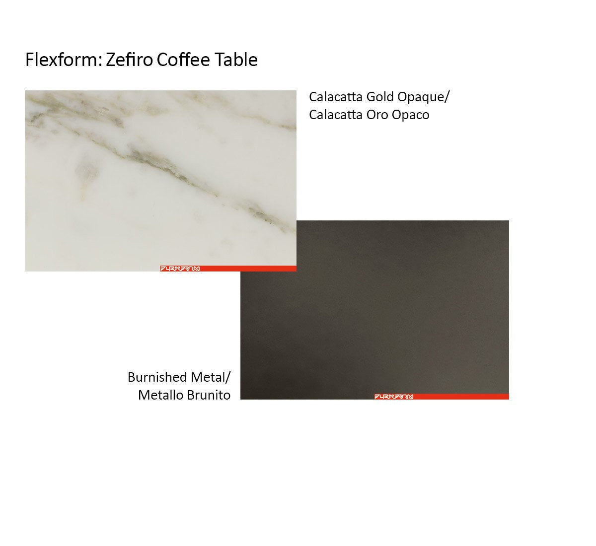 Flexform Zefiro Tavolino - Calacatta Oro Opaco | Il mio negozio